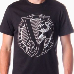 Versace Jeans Logo Tee Shirt Blue